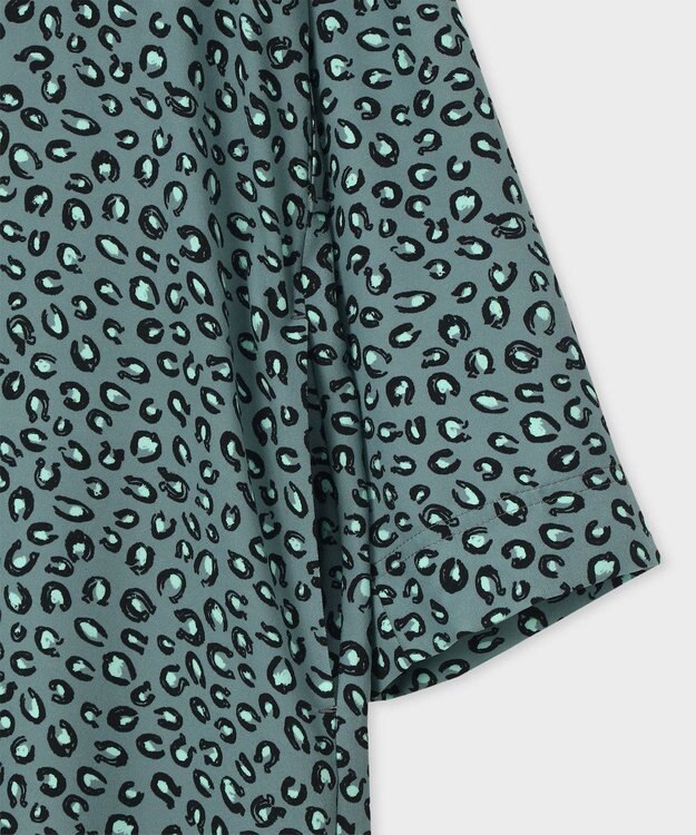 Paul Smith Horseshoe Leopard プリント ワンピース グレイッシュブルー