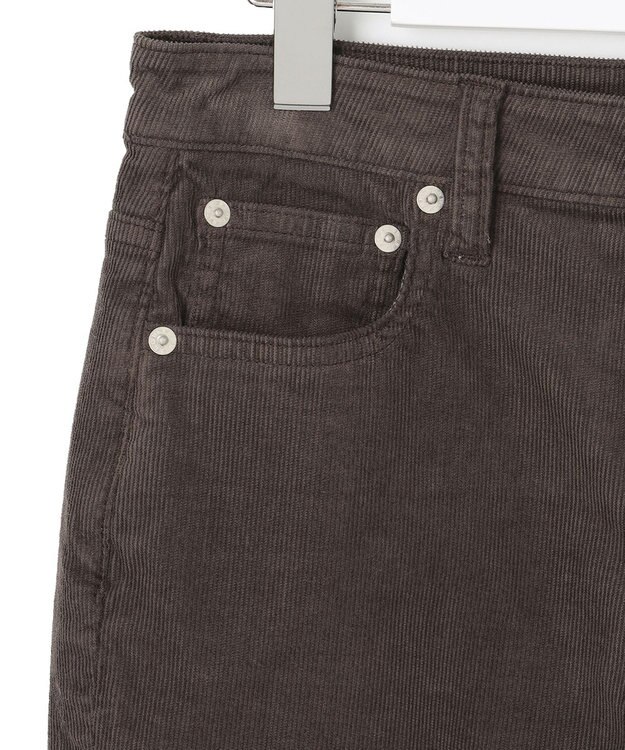 23区 【SLOW】ストレッチ コーデュロイ ストレート フレア パンツ ブラウン系