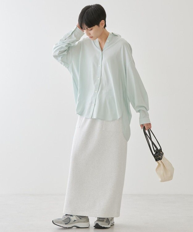 AMERICAN HOLIC サラックールバックタックシャツ Mint