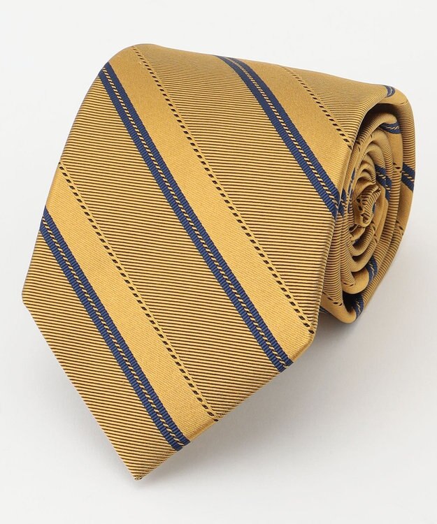 J.PRESS MEN 【STRUCTURE MIX COLLECTION】レジメンタル  ネクタイ イエロー系1