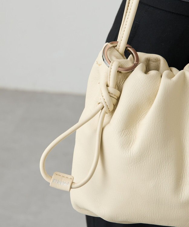 russet レザーキーリング(CE-1455) CreamBE