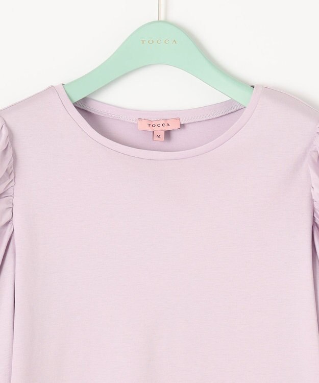TOCCA 【洗える！】SOLEIL ボリューム袖トップス ライラック系