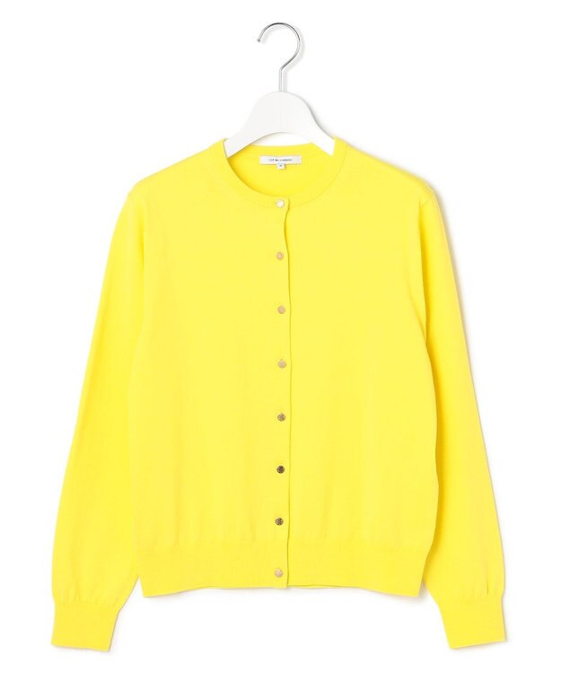 23区 【Oggi6月号掲載/洗える】プレミアムビオコットン カーディガン イエロー系