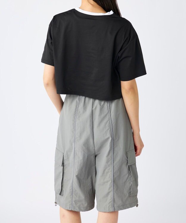 OP／FILA 【Kappa】ラッシュTシャツ・ボードショーツ付き　4点セット水着 ブラック