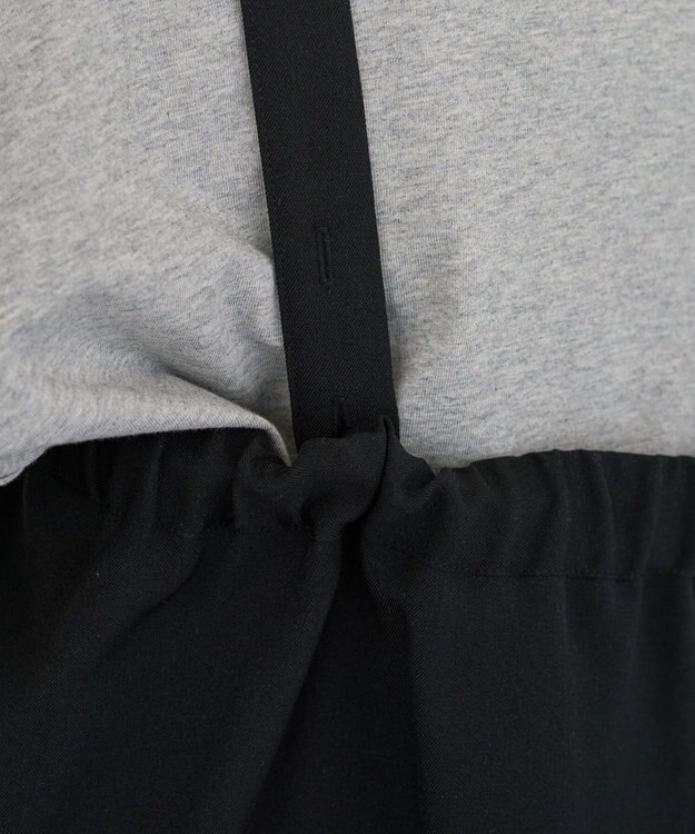 Green Parks マルチＷＡＹフロントｚｉｐサロペットスカート Brown