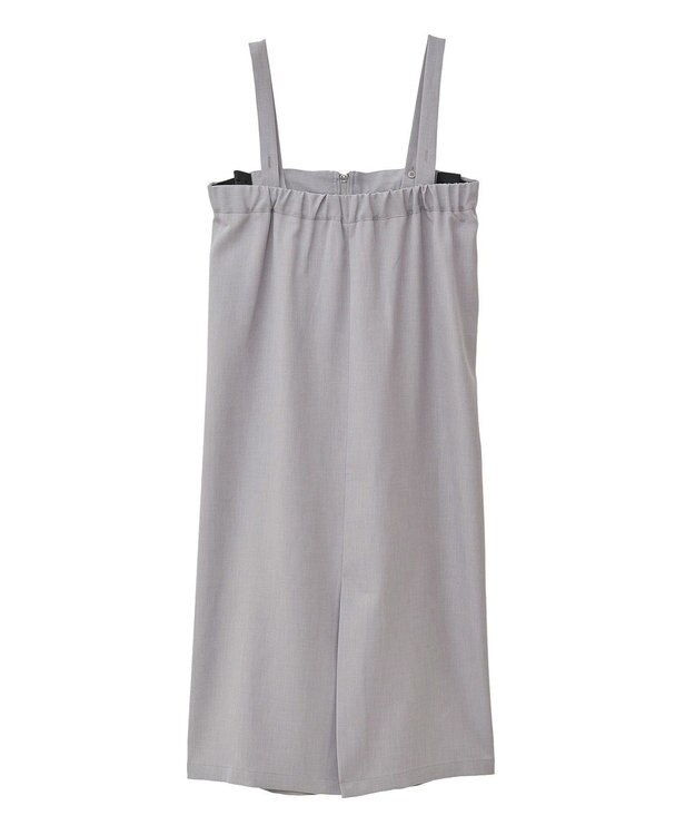 Green Parks マルチＷＡＹフロントｚｉｐサロペットスカート Brown