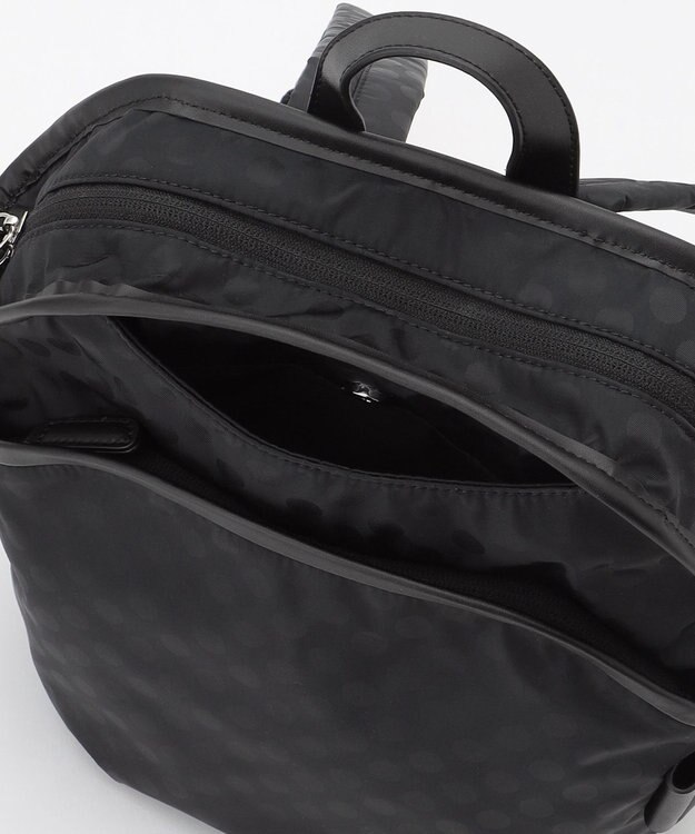 Y'SACCS Polka Dots　パイピングポケットコンパクトリュック ブラック