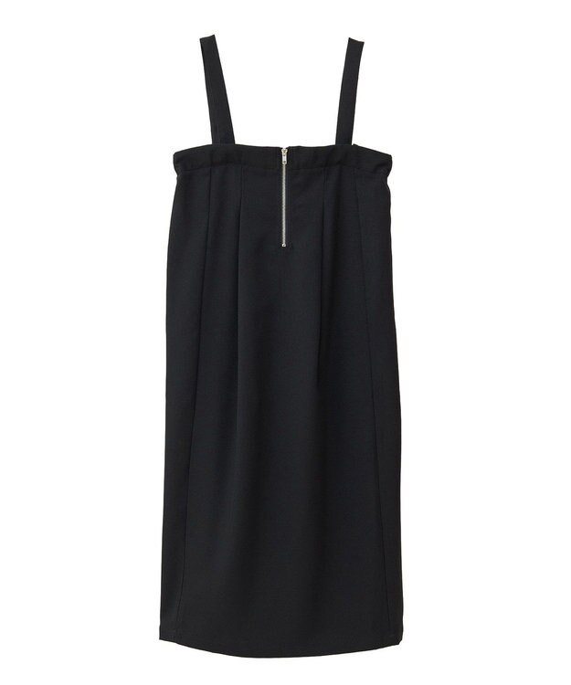 Green Parks マルチＷＡＹフロントｚｉｐサロペットスカート Brown