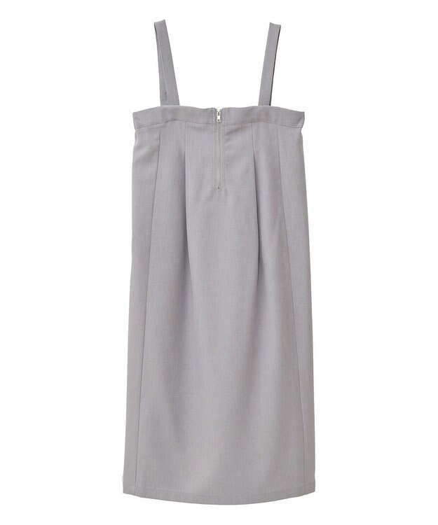 Green Parks マルチＷＡＹフロントｚｉｐサロペットスカート Brown