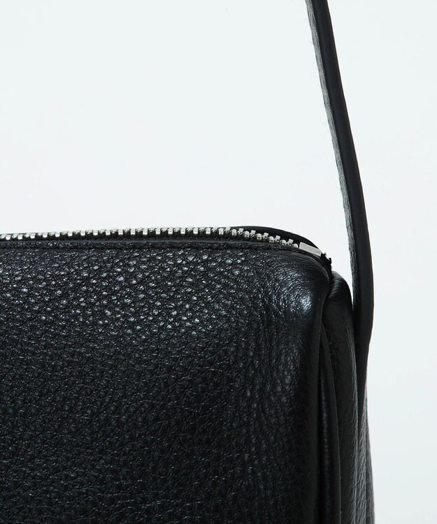 TOPKAPI 【Breath TOPKAPI】SUPPLE サプル シボレザー スワローマチ スクエア ミニ ショルダーバッグ ブラック