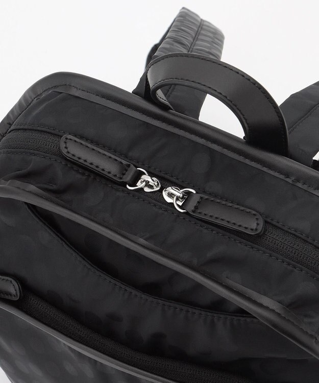 Y'SACCS Polka Dots　パイピングポケットコンパクトリュック ブラック