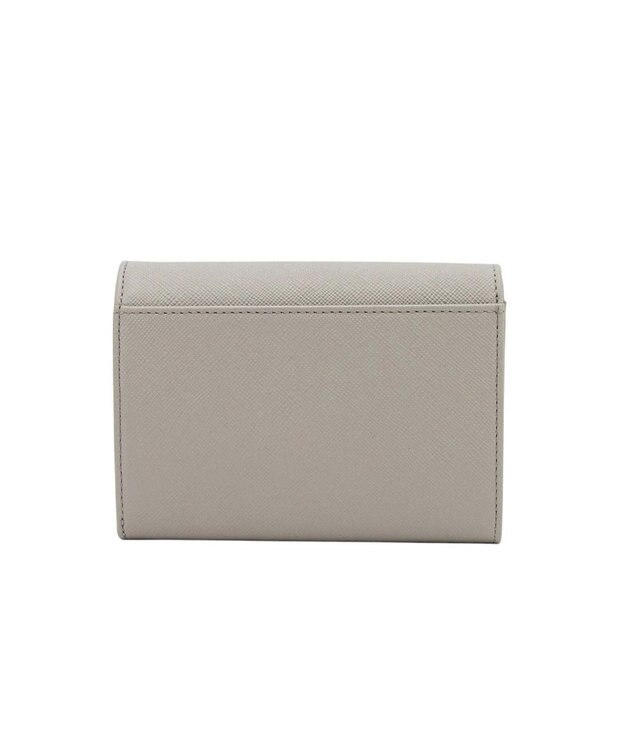 LANVIN en Bleu リュクサンブールカラー 二つ折り被せ財布 グレー