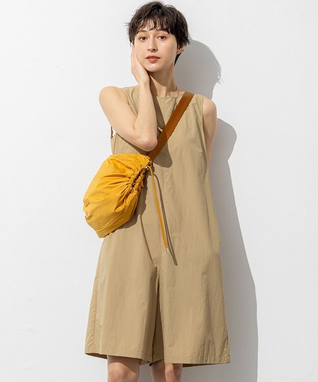 23区 【SLOW/一部店舗限定】UVカット/撥水/接触冷感 ナイロンタスランタフタ オールインワン ベージュ系