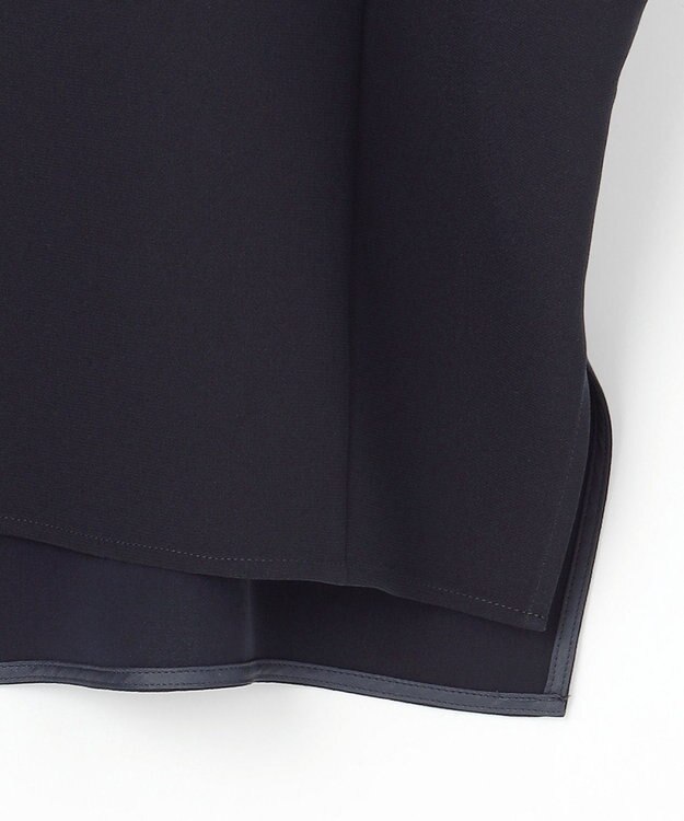 23区 【吸水速乾/UVカット/接触冷感】ストレッチジョーゼット ドルマン カットソー ネイビー系