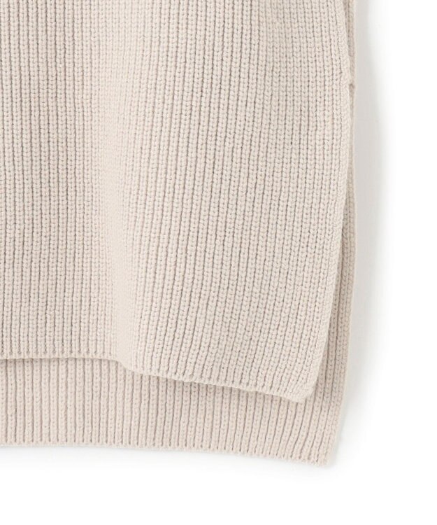 23区 【洗える】コットンリリー モックネックニットベスト ライトグレー系