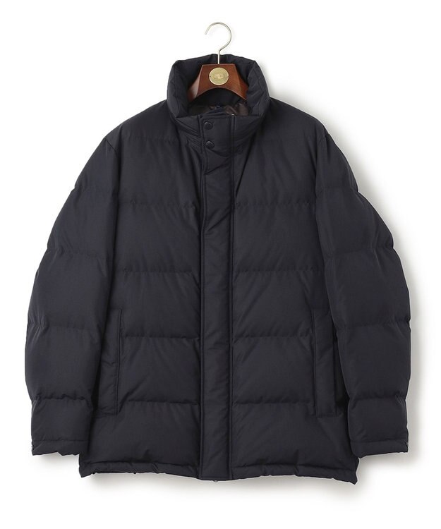 J.PRESS MEN 【デタッチャブルフード】サステナブル ダウンコート ネイビー系