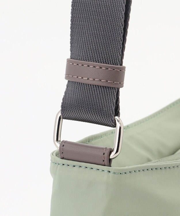 Y'SACCS 【ナイロンタフタ】トラベルショルダー mini ライトグリーン