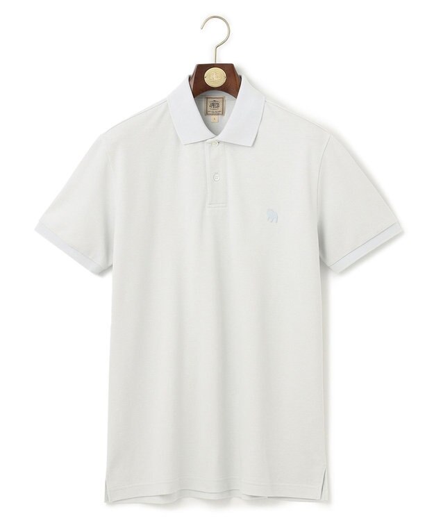 J.PRESS MEN 【大人気】アメリカンコットン鹿の子 バックブルポロシャツ サックスブルー系