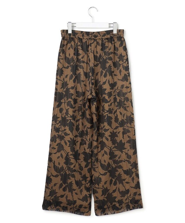 ICB 【30th ANNIVERSARY】 アーカイブフラワープリント ワイドパンツ バーントアンバー×ブラック