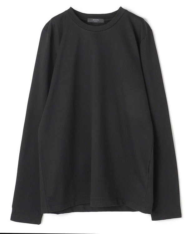 JOSEPH HOMME スビンソフトジャージー　クルーネック長袖Ｔシャツ ブラック系