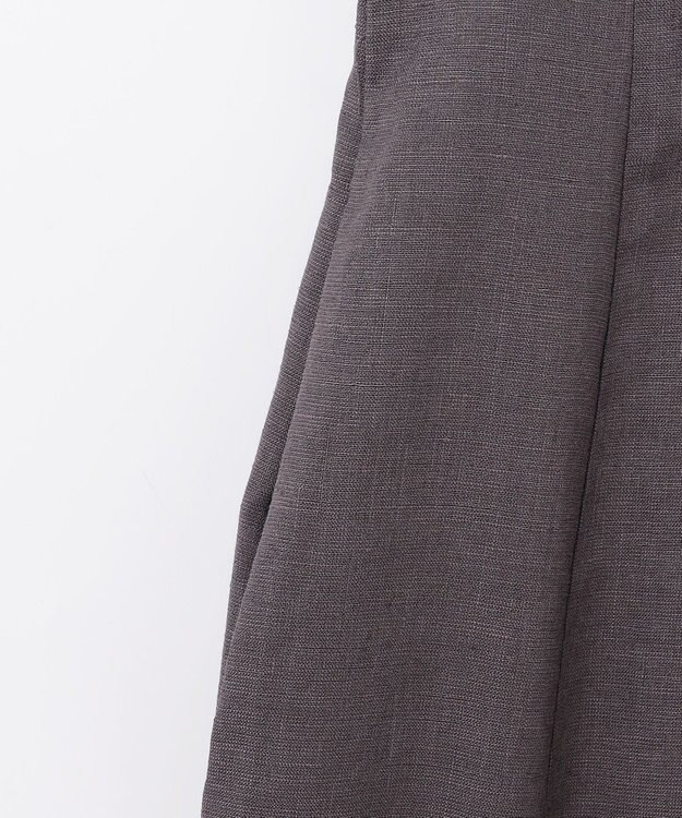 GRACE CONTINENTAL トリアセリネンフレアマキシ チャコール