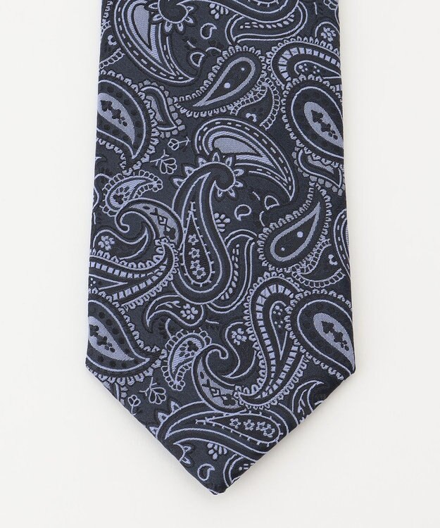 KASHIYAMA KASHIYAMAオリジナル【JAPAN MADE】ペイズリーネクタイ ブルー