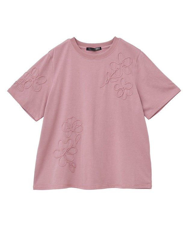 Green Parks ・ＳＵＧＡＲ　ＳＰＯＯＮ　コード刺繍ＴＥＥ Pink