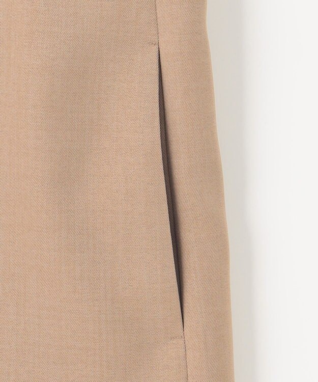 自由区 L 【接触冷感・速乾・UVケア・撥水・防シワ】リネンライクツィル ジレ キャメル系