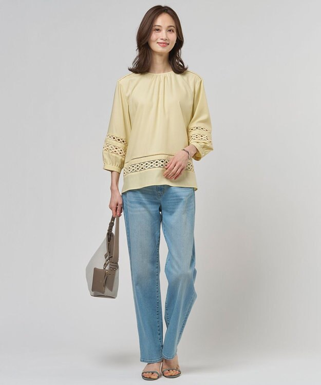 J.PRESS LADIES 【2way】キャンバス ショルダー バッグ モカ系