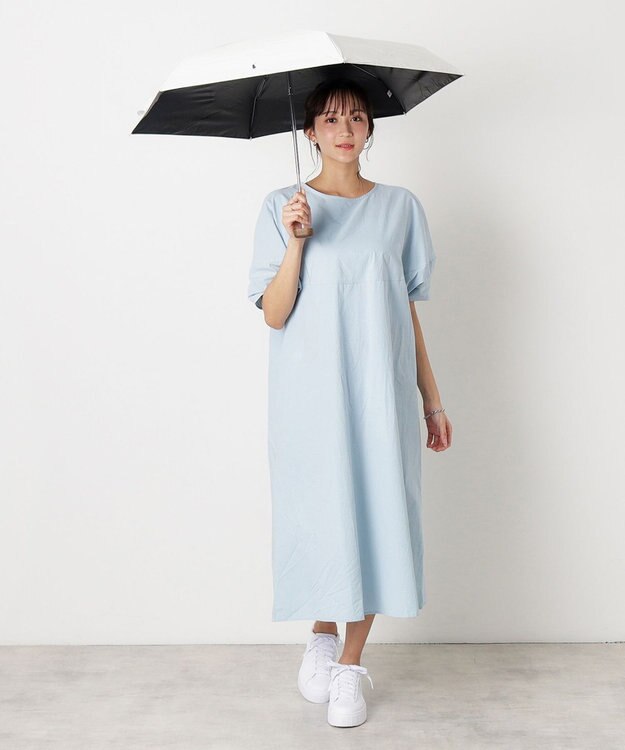 MOONBAT 【WEB限定】POLO RALPH LAUREN(ポロ ラルフローレン) 晴雨兼用日傘 折りたたみ傘 コンパクト PPワンポイント刺繍 一級遮光 遮熱 UV オフホワイト