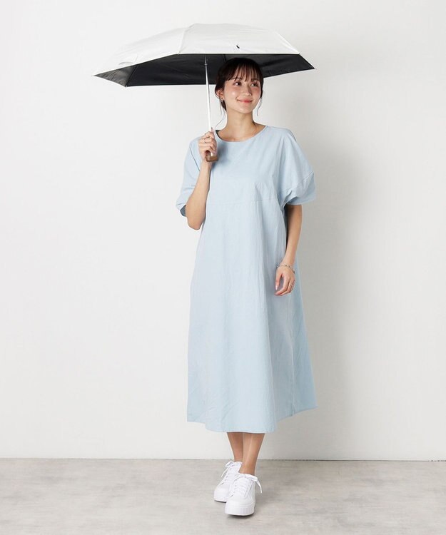 MOONBAT 【WEB限定】POLO RALPH LAUREN(ポロ ラルフローレン) 晴雨兼用日傘 折りたたみ傘 コンパクト PPワンポイント刺繍 一級遮光 遮熱 UV オフホワイト