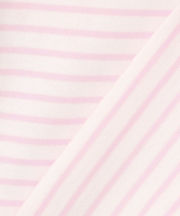 組曲 KIDS 【110-140㎝】 フルーティーボーダーTシャツ ピンク