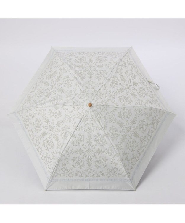 UNBILLION カシュネ cachenez /【晴雨兼用　日傘　UVカット率・遮光率100％生地使用 】PUエパヌイールアラベスクミニ折りたたみ傘 ベージュ