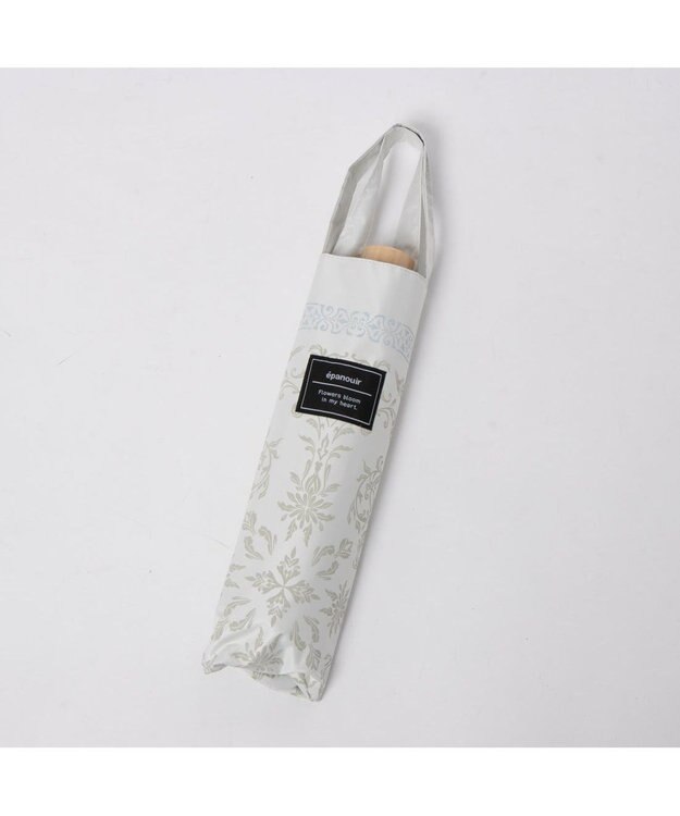 UNBILLION カシュネ cachenez /【晴雨兼用　日傘　UVカット率・遮光率100％生地使用 】PUエパヌイールアラベスクミニ折りたたみ傘 ベージュ