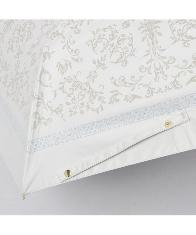 UNBILLION カシュネ cachenez /【晴雨兼用　日傘　UVカット率・遮光率100％生地使用 】PUエパヌイールアラベスクミニ折りたたみ傘 ベージュ