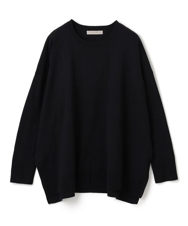 UNFILO マイビューティニット クルーネック ブラック