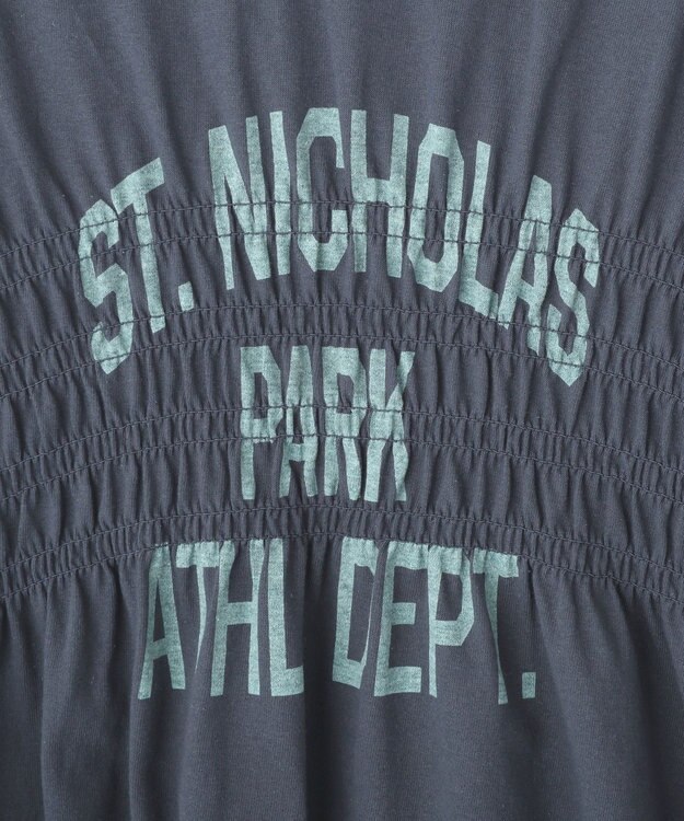 AMERICAN HOLIC シャーリングプリントTシャツ Navy