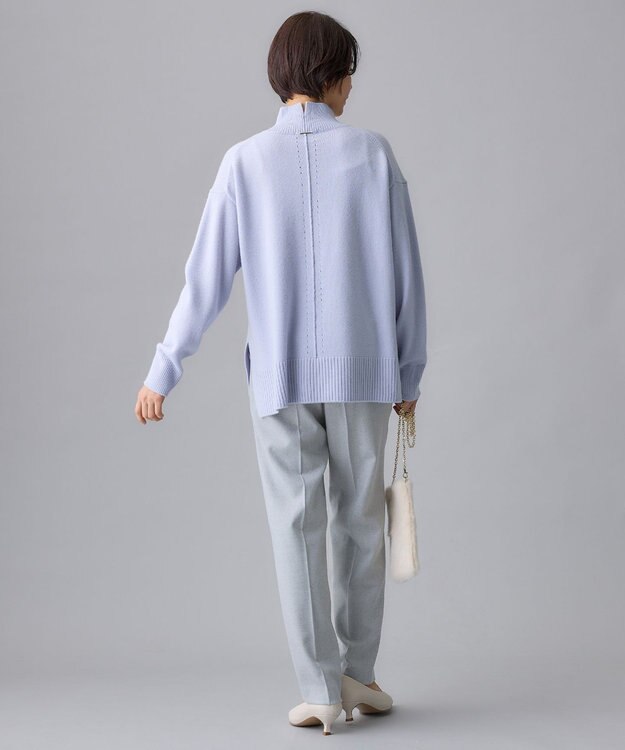 自由区 ウールサキソニーテーパード パンツ ライトグレー系