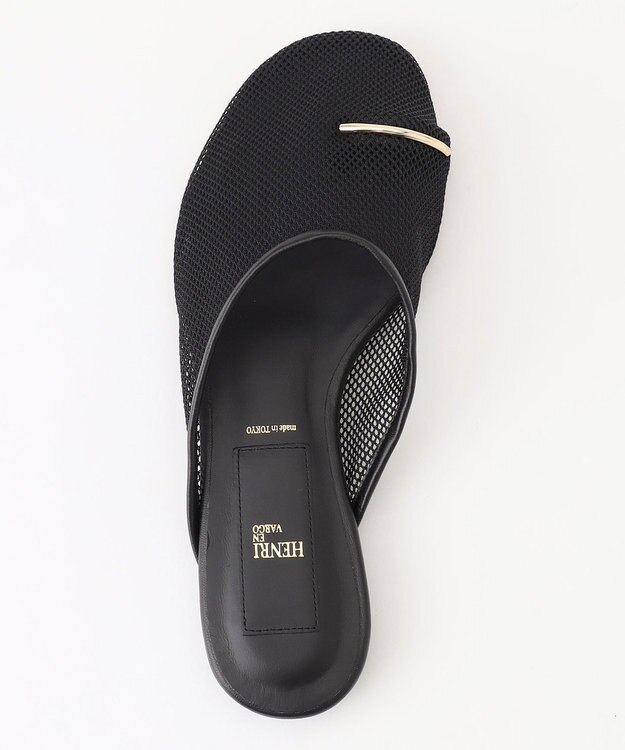 BEIGE， 【一部店舗限定】HENRI EN VARGO / OLGA サムリングシアーサンダル Black