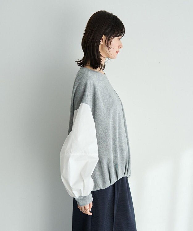 YECCA VECCA アシメバルーンプルオーバー Gray