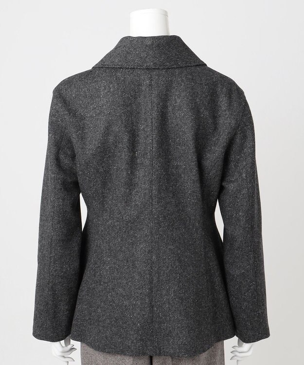 23区 S 【エステータ】シルクネップツイード ジャケット ブラック系