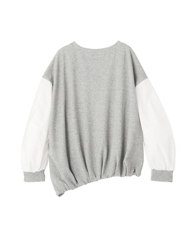 YECCA VECCA アシメバルーンプルオーバー Gray