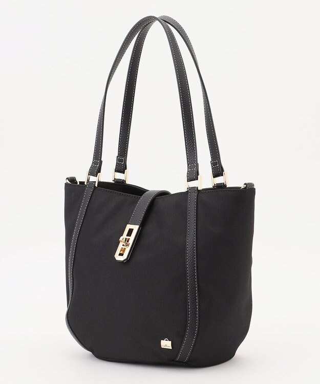 LA BAGAGERIE ポリエステルオックス2wayトート ブラック