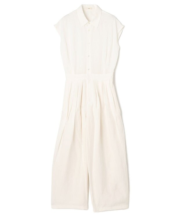 NAVE 【Nave】ヴィスコースリネン ジャンプスーツ アイボリー系