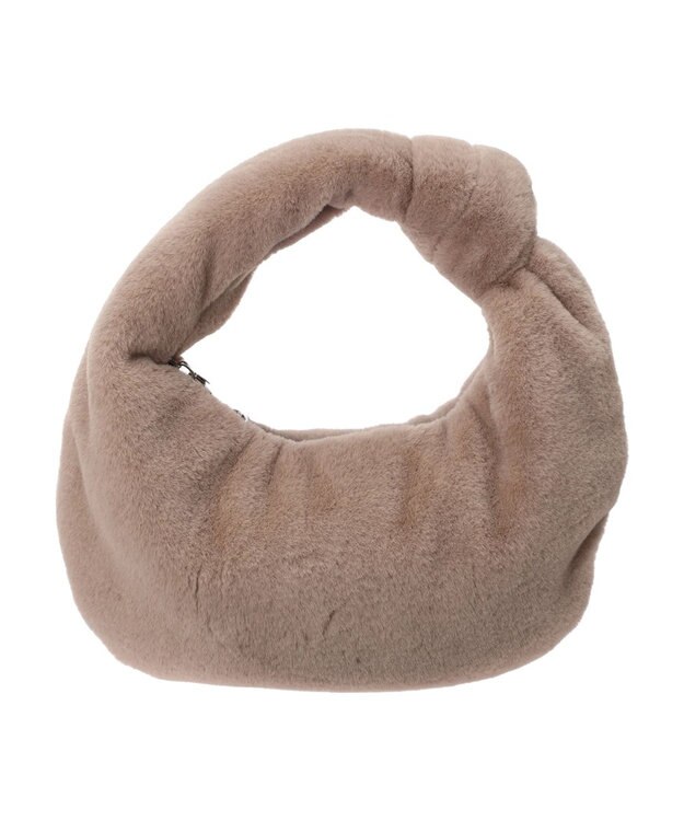 earth music&ecology ワンノットファーバッグ Beige