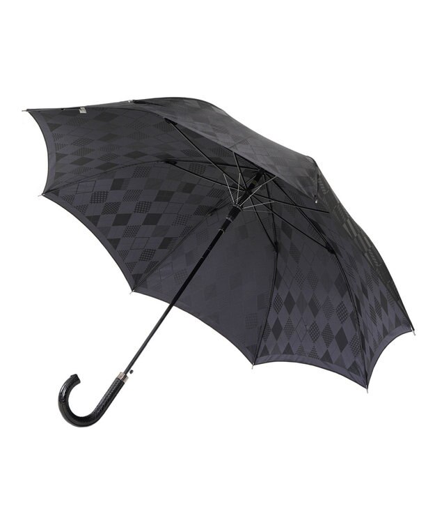 槇田商店 monotone アーガイル ブラック 長傘 クロ