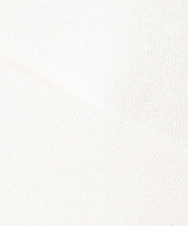 23区 L 【洗える/吊り干しOK】ヴィスコースストレッチ ノースリーブ ニット ホワイト系