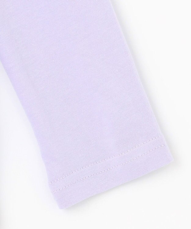 ANY KIDS テディベリー刺繍 長袖Tシャツ ラベンダー