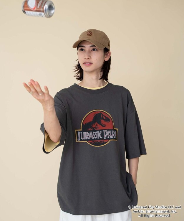 WEGO 【ユニセックス着用ITEM/SMLサイズ展開】JURASSIC　PARKグラフィックT（S） 柄2