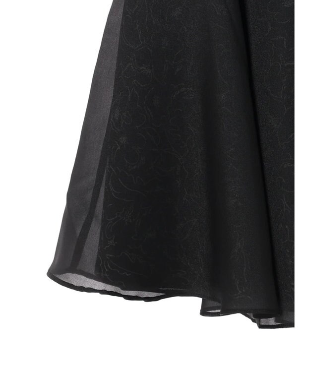 earth music&ecology 切替フラワースカート Black